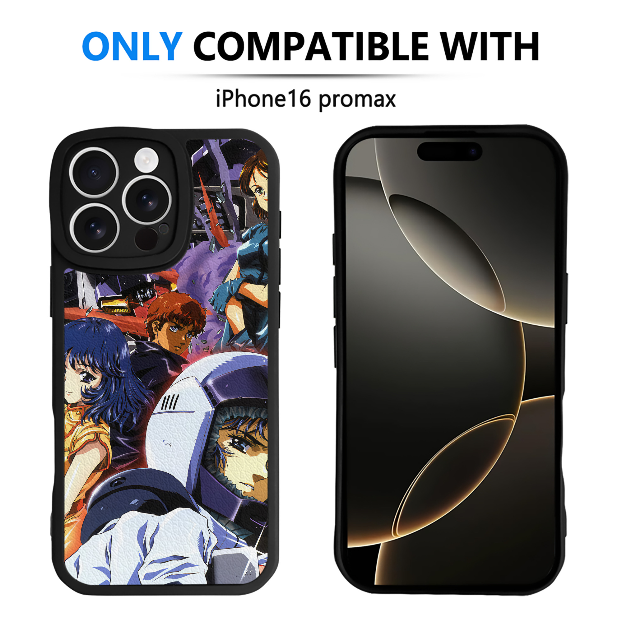 （画像用） 機動戦士ガンダム Mobile Suit Gundam 【iPhone 16シリーズ対応】シリコンスマホケース（レザー調） 材質：シリコン